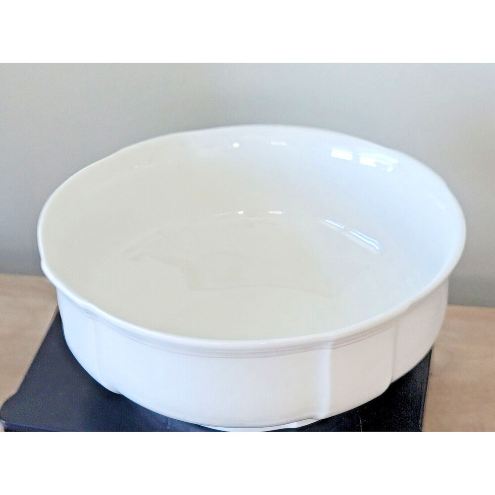 Villeroy Boch Premium Porcelain White Serving Bowl Manoir 8.5 x 3.5"